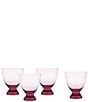 Fortessa Gala Collection Lowball Cocktail Glasses, Set of 4, Color:Pink - Image 1