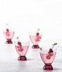 Fortessa Gala Collection Lowball Cocktail Glasses, Set of 4, Color:Pink - Image 3