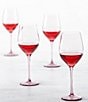 Fortessa Gala Collection Wine Glasses, Set of 4, Color:Pink - Image 3