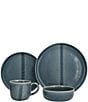 Fortessa Svelte 16-Piece Dinnerware Set, Color:Deep Blue - Image 1