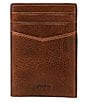 Color:Cognac - Image 1 - Andrew Eco Leather Card Case