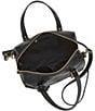 Color:Black - Image 3 - Carlie Leather Satchel Bag
