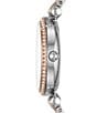 Fossil Carlie Mini Three-Hand White Mother of Pearl Dial Stainless Steel Watch, Color:Two Tone - Image 2