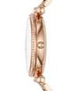 Color:Rose Gold - Image 2 - Carlie Three-Hand Rose Gold-Tone Stainless Steel Bracelet Watch