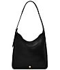 Fossil Dillon Leather Slouchy Hobo Tote Bag, Color:Black - Image 1