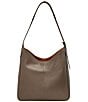 Fossil Dillon Leather Slouchy Hobo Tote Bag, Color:Smoke - Image 2