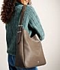 Fossil Dillon Leather Slouchy Hobo Tote Bag, Color:Smoke - Image 4