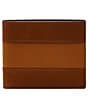 Color:Medium Brown - Image 1 - Everett Two Windows Bifold Leather Wallet
