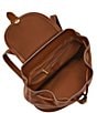 Fossil Everleigh Leather Flap Backpack, Color:Brown - Image 3