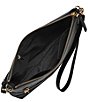 Color:Black - Image 3 - Fiona Large Leather Crossbody Bag