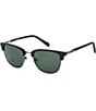 Color:Matte Black - Image 1 - FOS2113GS 51mm Men's Matte Black Square Sunglasses