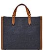 Fossil Gemma Denim Small Tote Bag, Color:Denim - Image 2