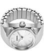 Color:Silver - Image 3 - Gold Tone Stainless Steel Ring Watch