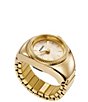 Fossil Gold Tone Stainless Steel Ring Watch - Image 1
