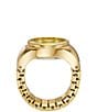 Fossil Gold Tone Stainless Steel Ring Watch - Image 2