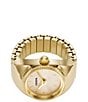 Fossil Gold Tone Stainless Steel Ring Watch - Image 3