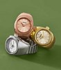 Fossil Gold Tone Stainless Steel Ring Watch - Image 4