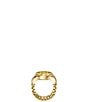 Fossil Gold Tone Stainless Steel Ring Watch - Image 2