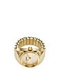 Fossil Gold Tone Stainless Steel Ring Watch - Image 3