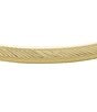 Fossil Harlow Linear Texture Gold-Tone Stainless Steel Bangle Bracelet, Color:Gold - Image 2