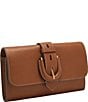 Color:Brown - Image 4 - Harwell Wallet on a Chain Crossbody Bag