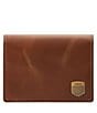 Color:Brown - Image 1 - Hayes Card Bifold Leather Wallet