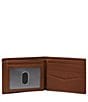 Color:Brown - Image 3 - Hayes Leather Bifold Flip ID Wallet