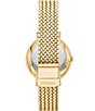 Color:Gold - Image 3 - Jacqueline Three-Hand Date Gold-Tone Stainless Steel Watch