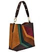 Fossil Jessie Patchwork Leather Suede Bucket Bag - Image 4