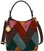 Fossil Jessie Small Patchwork Bucket Crossbody Shoulder Bag, Color:Patchwork - Image 1