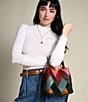 Fossil Jessie Small Patchwork Bucket Crossbody Shoulder Bag, Color:Patchwork - Image 4