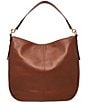 Color:Brown - Image 2 - Jolie Leather Hobo Bag