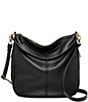 Fossil Jolie Leather Hobo Bag, Color:Black - Image 1