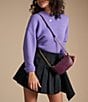 Color:Amethyst - Image 4 - Jolie Mini Baguette Crossbody Bag