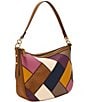 Color:Brown Patchwork - Image 4 - Jolie Patchwork Crossbody Shoulder Bag