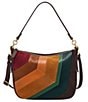 Fossil Jolie Patchwork Leather Suede Crossbody Shoulder Bag - Image 1