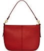 Fossil Jolie Zip Top Key Leather Crossbody Shoulder Bag, Color:Garnet - Image 2