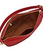 Fossil Jolie Zip Top Key Leather Crossbody Shoulder Bag, Color:Garnet - Image 3