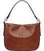 Fossil Jolie Zip Top Key Leather Crossbody Shoulder Bag, Color:Brown - Image 2