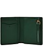 Color:Pine Green - Image 3 - Joshua Cactus Leather Coin Pocket Bi-fold Wallet