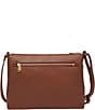 Color:Brown - Image 2 - Kinley Leather Crossbody Bag