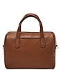 Fossil Lainey Leather Satchel Bag, Color:Brown - Image 2