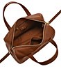 Fossil Lainey Leather Satchel Bag, Color:Brown - Image 3