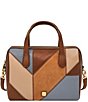 Fossil Lainey Patchwork Leather Satchel Bag - Image 1