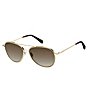 Color:Light Gold - Image 1 - Light Weight Aviator Sunglasses