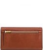 Color:Brown - Image 2 - Logan RFID Leather Flap Wallet