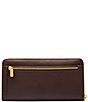 Fossil Logan RFID Patchwork Suede Leather Zip Around Clutch - Image 2
