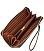 Fossil Logan RFID Patchwork Suede Leather Zip Around Clutch - Image 3