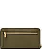 Fossil Logan RFID Zip-Around Leather Wristlet, Color:Desert Olive - Image 2