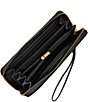 Fossil Logan RFID Zip-Around Leather Wristlet, Color:Black - Image 4